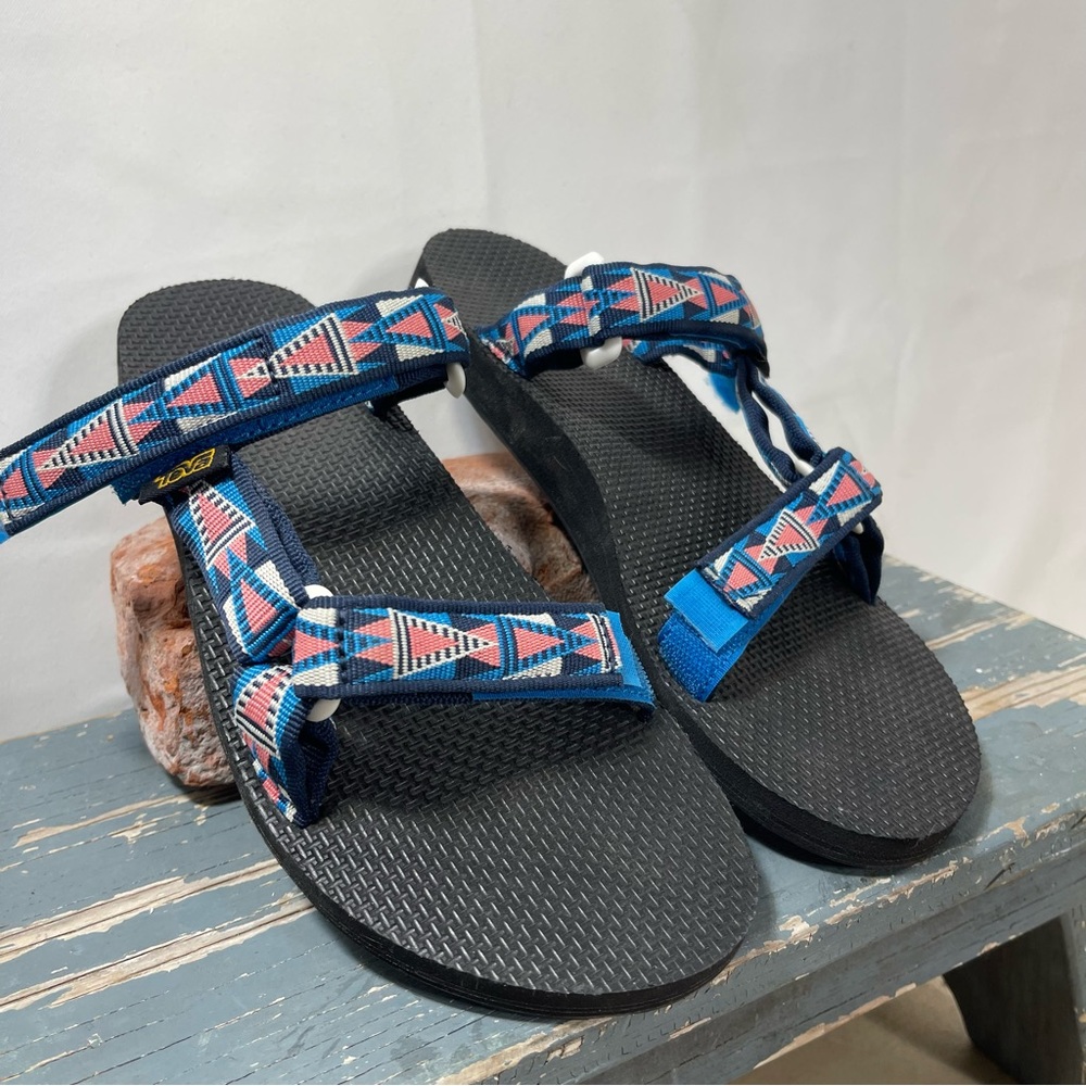 Teva Original Universal Slide Sport Sandals LIKE NEW blue size 9 Adjustable - Picture 4 of 10